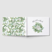 Zwarte en Witte Roos Bloemige Bruiloft Gastenboek (Volledig)