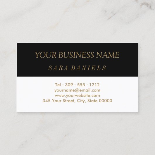 Zwarte en witte Roos Lips Visitekaartje (Achterkant)