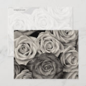 zwarte en witte rozen Bouquet van Bloemen Briefkaart (Voorkant / Achterkant)
