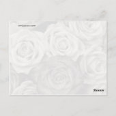zwarte en witte rozen Bouquet van Bloemen Briefkaart (Achterkant)