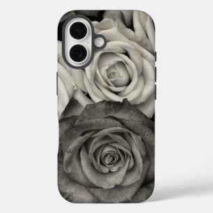 Zwarte en Witte Rozen iPhone 16 Hoesje