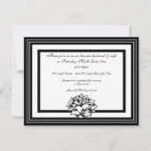 Zwarte en Witte Rozen Kaart (Achterkant)