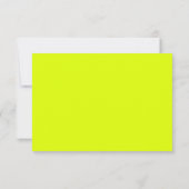 Zwarte en witte rozen Lime Green Wedding RSVP Kaartje (Achterkant)