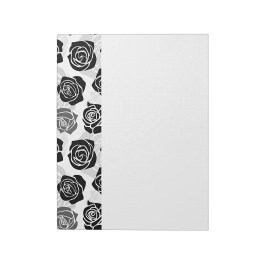  zwarte en witte rozen notitieblok (Linkerzijde)