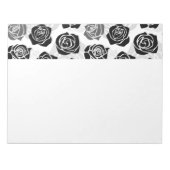  zwarte en witte rozen notitieblok (Voorkant)