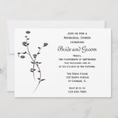 Zwarte en witte rozen Weddenschap Kaart (Voorkant)