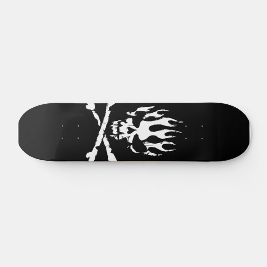 zwarte en witte schaats skateboard (Horizontaal)