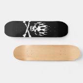zwarte en witte schaats skateboard (Horizontaal)