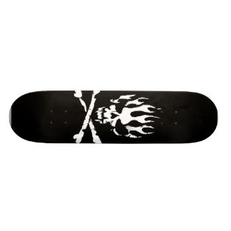 zwarte en witte schaats skateboard