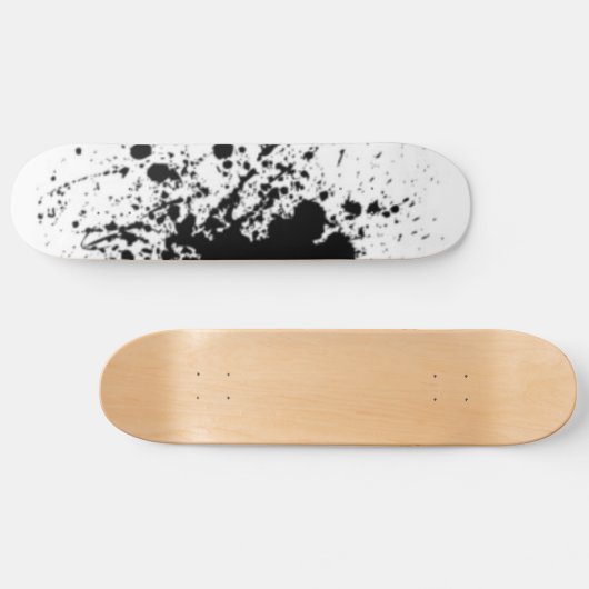 zwarte en witte schaatsen skateboard (Horizontaal)
