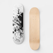 zwarte en witte schaatsen skateboard (Voorkant)