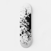zwarte en witte schaatsen skateboard (Voorkant)