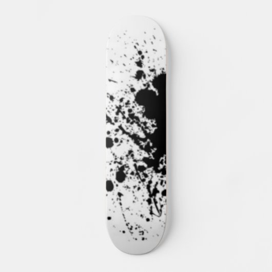 zwarte en witte schaatsen skateboard (Voorkant)