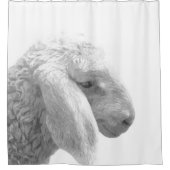 Zwarte en witte schapen douchegordijn (Voorkant)
