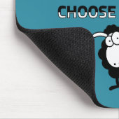 Zwarte en witte schapen muismat (Hoek)