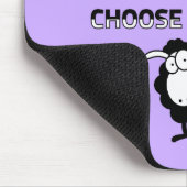 Zwarte en witte schapen muismat (Hoek)