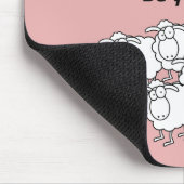 Zwarte en witte schapen muismat (Hoek)