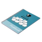 Zwarte en witte schapen notitieboek (Linkerzijde)