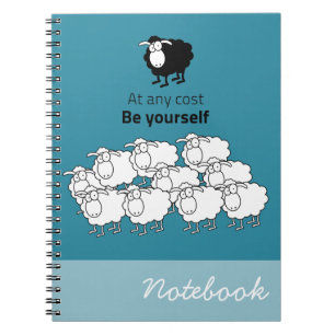 Zwarte en witte schapen notitieboek