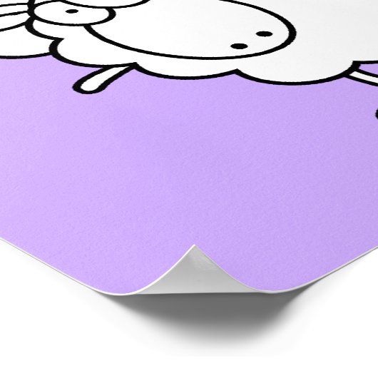 Zwarte en witte schapen poster (Hoek)