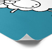 Zwarte en witte schapen poster (Hoek)