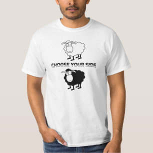 Zwarte en witte schapen t-shirt