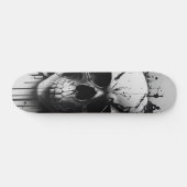 Zwarte en witte schedel #3 - Numb-Skulls Design Persoonlijk Skateboard (Horizontaal)