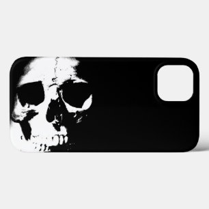 Zwarte en witte schedel Case-Mate iPhone case