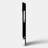 Zwarte en witte schedel Case-Mate iPhone case (Achterkant / Links)