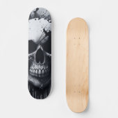 Zwarte en witte schedel - Numb-Skulls ontwerp Persoonlijk Skateboard (Voorkant)