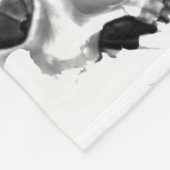 Zwarte en witte schedels Skeletspieren Kunstpatroo Fleece Deken (Hoek)