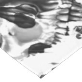 Zwarte en witte schedels Skeletspieren Kunstpatroo Tafelkleed (Gekanteld)