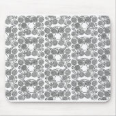 zwarte en witte schets Mousepad Muismat (Voorkant)