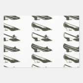 zwarte en witte schoenen inpakpapier vel (Voorkant 2)