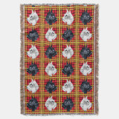 Zwarte en witte Schotse terriërs Scottie Dogs Deken (Voorkant Verticaal)