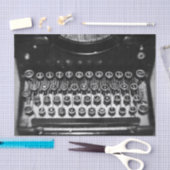zwarte en witte schrijfmachine tissuepapier (Craft)