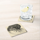  zwarte en witte schroef kartonnen onderzetters (Insitu)