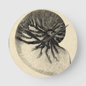 zwarte en witte schroef ronde klok (Voorkant)