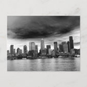 Zwarte en witte seattle briefkaart (Voorkant)
