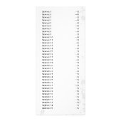 zwarte en witte servicerackkaart reclamekaart (Achterkant)