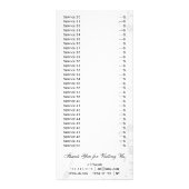 zwarte en witte servicerackkaart reclamekaart (Achterkant)