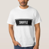 Zwarte en witte Shuffle Dance T-Shirt (Voorkant)