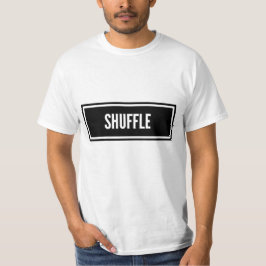 Zwarte en witte Shuffle Dance T-Shirt