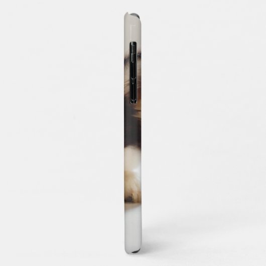 Zwarte en witte siberische husky Case-Mate iPhone case (Achterkant/links)