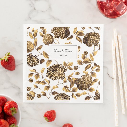 Zwarte en witte  sinaasappel servet (Insitu)