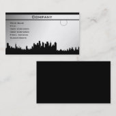 Zwarte en witte Sjabloon 3 Visitekaartje (Voorkant / Achterkant)