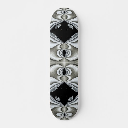 Zwarte en witte skateboard (Voorkant)
