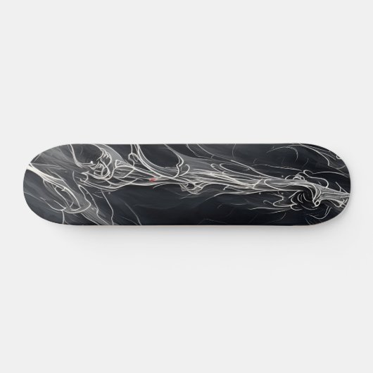 Zwarte en witte skateboard (Horizontaal)
