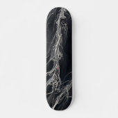 Zwarte en witte skateboard (Voorkant)