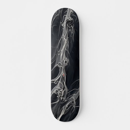 Zwarte en witte skateboard (Voorkant)